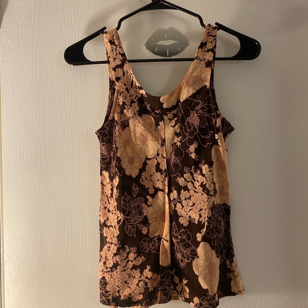 Cute Cinnamon Girl brown and pink tank top